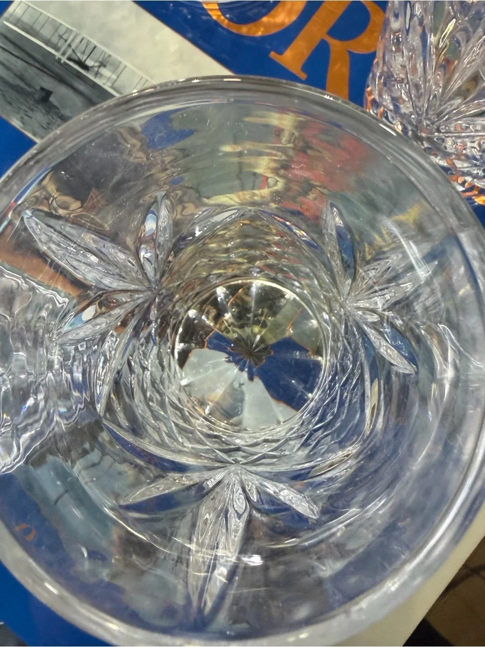 Pottery Barn -Pattern Highball cocktail Glasses - Set of 4